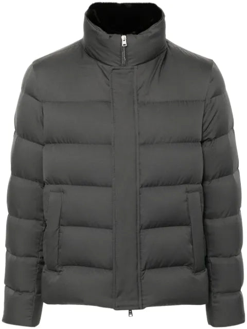 Herno logo-plaque puffer jacket