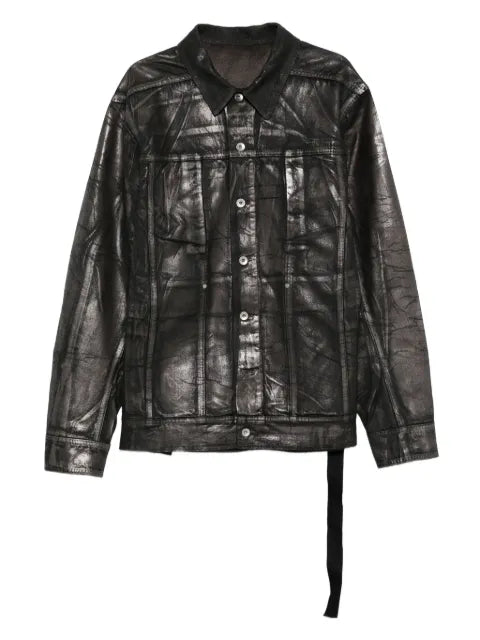 Rick Owens DRKSHDW Jumbo metallic-effect denim jacket