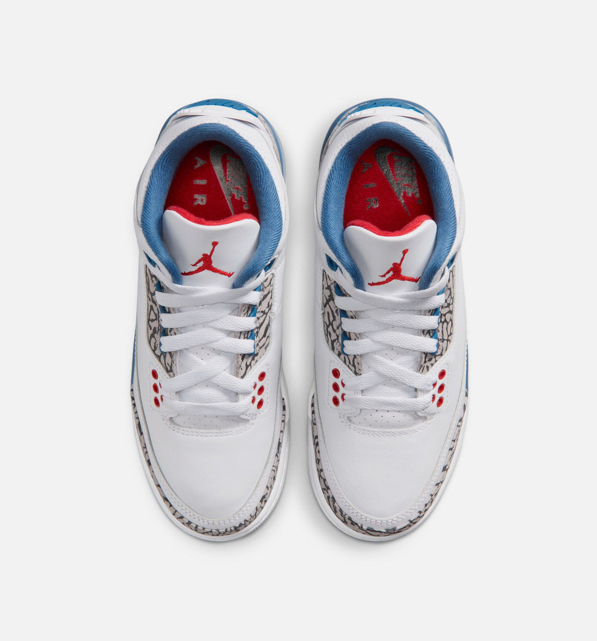 Air Jordan 3 Retro OG "True Blue" Big Kids' Shoe – White/Fire Red/True Blue